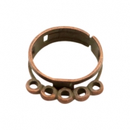 Zubehör Metall TQ Ring verstellbar mit Ösen Kupfer (nickelfrei)