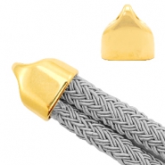 Endkappen Metall DQ &Oslash;20x10mm Gold (Nickelfrei)
