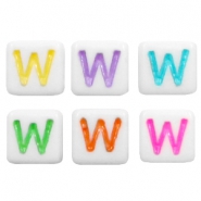 Acryl Buchstaben W Multicolour-weiss