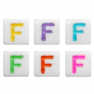Acryl Buchstaben F Multicolour-weiss