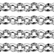 Zubehör aus Stainless Steel - Rostfreiem Stahl Gliederkette 4mm Antik silber