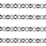 Zubehör aus Stainless Steel - Rostfreiem Stahl Gliederkette 3mm Antik silber