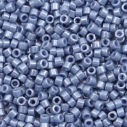 Miyuki Perlen 11/0 delica's Opaque luster blueberry blau