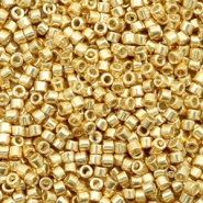 Miyuki Perlen 11/0 delica's Duracoat galvanized gold
