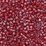 Miyuki Perlen 11/0 delica's Cranberry lined luster crystal red