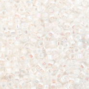 Miyuki Perlen 11/0 delica's Pale peach lined AB crystal