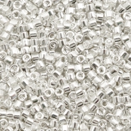 Miyuki Perlen 11/0 delica's Bright sterling plated silver