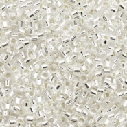 Miyuki Perlen 11/0 delica's Silverlined crystal
