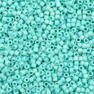 Miyuki Perlen 11/0 delica's Opaque matte AB turquoise green DB-878