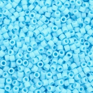 Miyuki Perlen 11/0 delica's Opaque matte turquoise blue DB-755