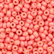 Miyuki 8/0 Rocailles Duracoat opaque light watermelon pink 8-4464