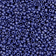 Miyuki 11/0 Rocailles Opaque matte luster cobalt blue 11-2075
