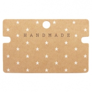 Karten f&uuml;r Schmuck "Handmade" Brown