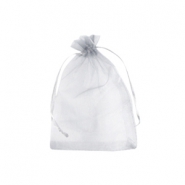 Organza Schmuck Beutel 7x9cm Silver grey