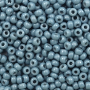 Miyuki 8/0 Rocailles Duracoat opaque bayberry blue 8-4482