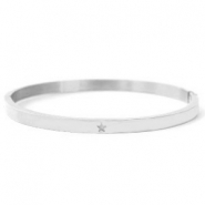 Stainless Steel - Rostfrei Stahl Armb&auml;nder mit Stern Silber