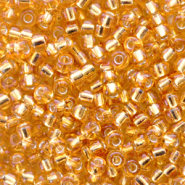 Miyuki 8/0 Rocailles Silverlined dark gold 8-4