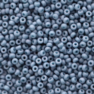 Miyuki 11/0 Rocailles Opaque matte luster light denim blue 11-2038
