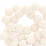 6 mm Perlen aus Acryl matt Powder white