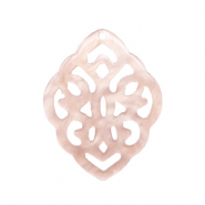 Anh&auml;nger aus Resin Rhombus Barock Delicacy rose