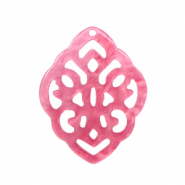 Anh&auml;nger aus Resin Rhombus Barock Mellow rose