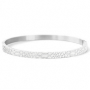Stainless Steel - Rostfrei Stahl Armb&auml;nder Schlange Silber