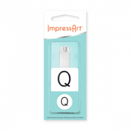 ImpressArt Schlag Grossbuchstaben Q Monogram 10mm Silber