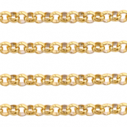 Zubehör aus Stainless Steel - Rostfreiem Stahl Gliederkette 3mm Gold