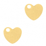 Anhänger aus Stainless Steel - Rostfreiem Stahl Herz Gold