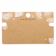 Karten f&uuml;r Schmuck 'musthave' Leaves Brown