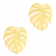 Anh&auml;nger Bohemian tropisches Blatt Gold (Nickelfrei)