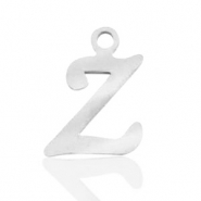 Anhänger aus Stainless Steel - Rostfreiem Stahl Initial Z Silber
