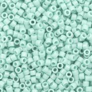 Miyuki Perlen 11/0 delica's Duracoat opaque dyed mint aqua blue DB-2356