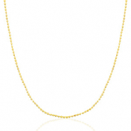 Stainless Steel - Rostfrei Stahl Kette Ballchain Mix & Match Gold