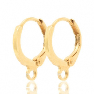 Ohrringe verschliessbar mit &Ouml;se 12mm Gold