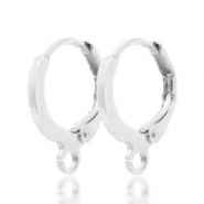 Ohrringe verschliessbar mit &Ouml;se 11mm Antik silber