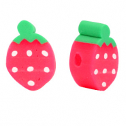 Perlen Polymer Erdbeere Red-green