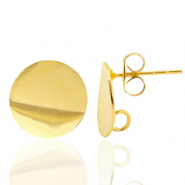Zubehör Metall TQ Ohrstecker 12mm mit Öse Gold
