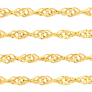 Zubehör aus Stainless Steel - Rostfreiem Stahl weave Gliederkette Gold