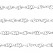 Zubehör aus Stainless Steel - Rostfreiem Stahl weave Gliederkette Silber