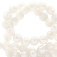 Super Polaris Perle 8mm rund Bianco white