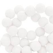 8 mm Perlen aus Acryl matt White