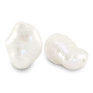 BQ Süsswasser Perlen Nugget Perle high luster Natural white