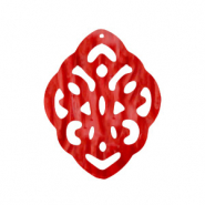 Anh&auml;nger aus Resin Rhombus Barock Chilli red