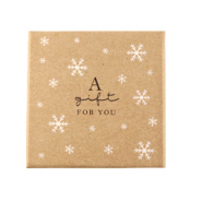 (Geschenk-)Box f&uuml;r Schmuck "a gift for you" Brown
