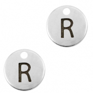 Anh&auml;nger Metall DQ Buchstabe R Antik silber (Nickelfrei)