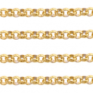 Zubehör aus Stainless Steel - Rostfreiem Stahl Gliederkette 2mm Gold