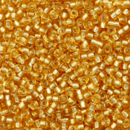 Miyuki 11/0 Rocailles Silverlined dark gold 11-4