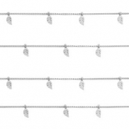 Zubehör aus Stainless Steel - Rostfreiem Stahl Gliederkette Federn Silber