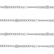 Zubehör aus Stainless Steel - Rostfreiem Stahl Gliederkette Silber